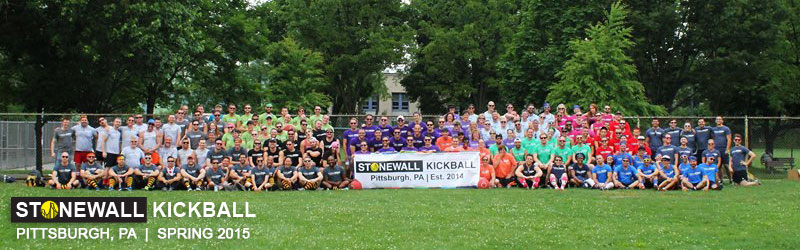 Stonewall Sports Pittsburgh League Photo Kickball Spring 2015