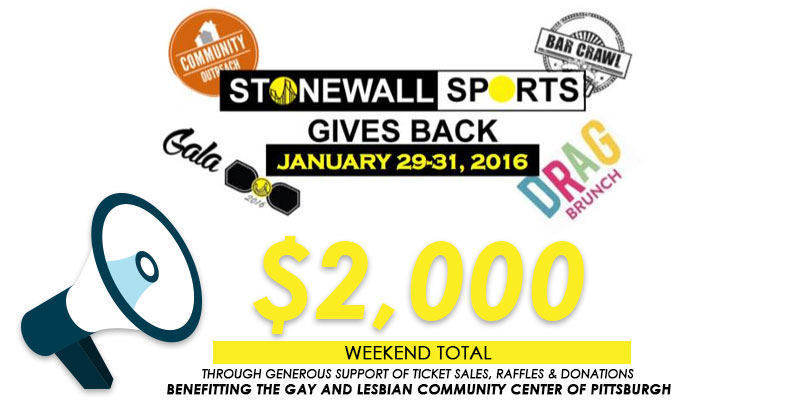 Stonewall Gives Back $2000