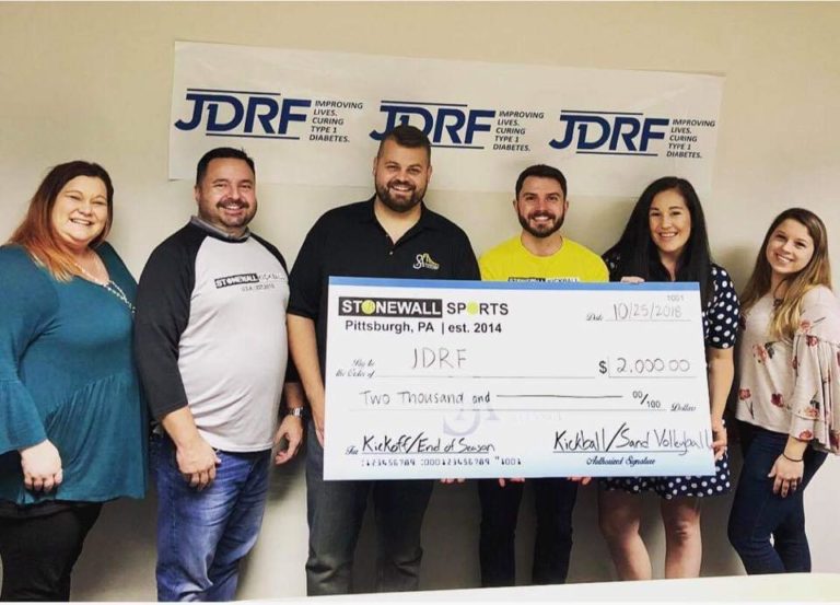 Stonewall Pittsburgh JDRF Donation