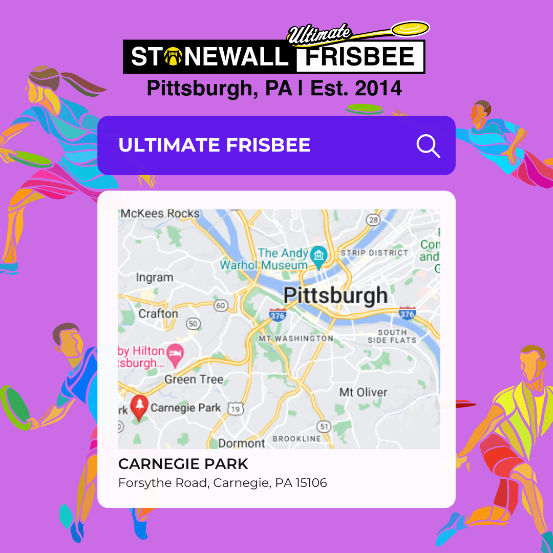Stonewall Ultimate Frisbee Map